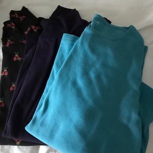 Three Croft and Barrow long sleeve tees 🎯🎯